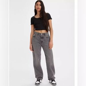 Levi's Firestarter Black 90’s Straight Leg Jeans High-Rise Denim Casual 25